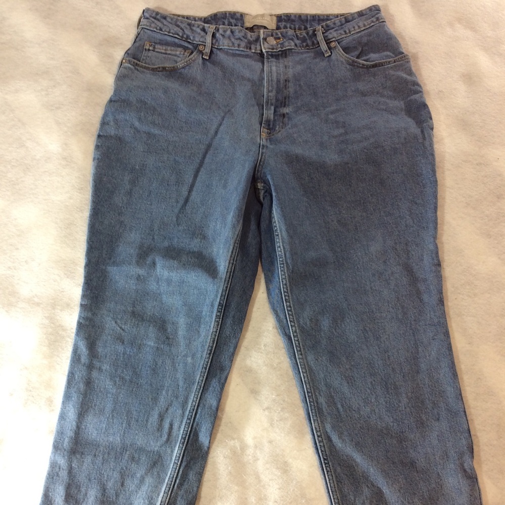 Everlane Women's Plus Straight Leg Blue Jeans waist 33 gently used #319 - Picture 1 of 9